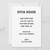 Uitnodigingen voor open huis met feestdagen (Achterkant)