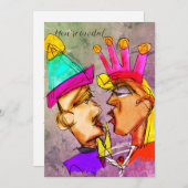 Uitnodigingen voor oudejaarsavond (Voorkant / Achterkant)