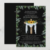 Uitnodigingen voor pensionering van priester, domi (Voorkant / Achterkant)