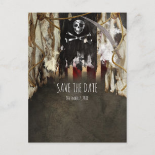 Uitnodigingen voor piratenthemafeesten Bewaar de d