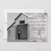 Uitnodigingen voor plattelandstokken in het bijtst (Voorkant)