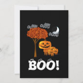 Uitnodigingen voor Pompoen Hoofd Halloween Feest (Achterkant)