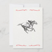 Uitnodigingen voor Poster van Paardenraces (Achterkant)