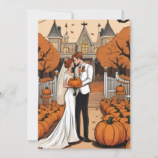 Uitnodigingen voor Pumpkin herfst Engagement (Voorkant)