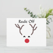 Uitnodigingen voor rendieren (Staand voorkant)