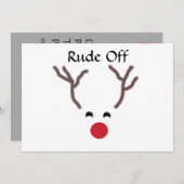 Uitnodigingen voor rendieren (Voorkant / Achterkant)