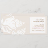 Uitnodigingen voor ridderbruiloft elegant modern d (Voorkant / Achterkant)