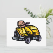 Uitnodigingen voor Riding Lawn Mower (Staand voorkant)