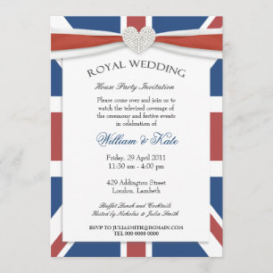 Uitnodigingen voor royal wedding kijkfeest