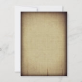 Uitnodigingen voor  Rustic Paper Flourish Wedding (Achterkant)