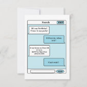 Uitnodigingen voor "Smart Phone" Party (Achterkant)