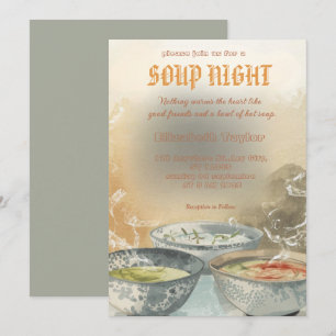 Uitnodigingen voor Soepavond Dinner Party