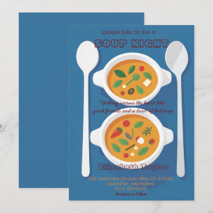 Uitnodigingen voor Soepavond Dinner Party