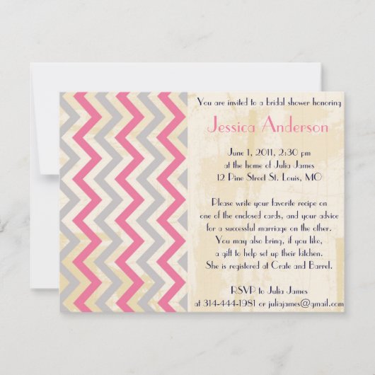 Uitnodigingen voor speciale bridal-douches (Voorkant)