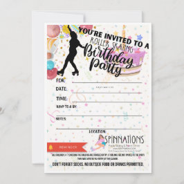 Uitnodigingen voor SpinNations-verjaardagsfeestje