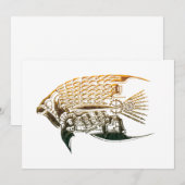 Uitnodigingen voor steampunkvissen (Voorkant / Achterkant)