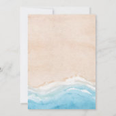 Uitnodigingen voor strandbruiloft (Achterkant)