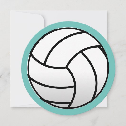 Uitnodigingen voor strandvolleybal Birthday (Voorkant)