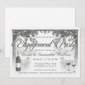 Uitnodigingen voor Supreme  Engagement Party V02 (Voorkant / Achterkant)