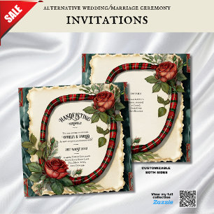 UITNODIGINGEN VOOR TARTAN LINT HANDFASTING CEREMON