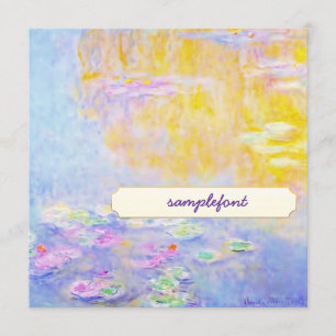 uitnodigingen voor thee , monetwater lily 7