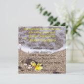 Uitnodigingen voor Tropische Beach Wedding (Staand voorkant)