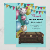 Uitnodigingen voor trunkparty (Voorkant / Achterkant)