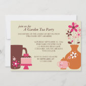 Uitnodigingen voor tuinthee-partij (Voorkant)