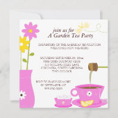 Uitnodigingen voor tuinthee-partij (Voorkant)