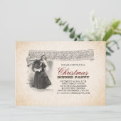 Uitnodigingen voor unieke  kerstfeestdagen (Staand voorkant)