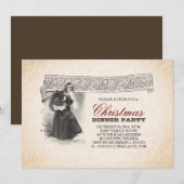 Uitnodigingen voor unieke  kerstfeestdagen (Voorkant / Achterkant)