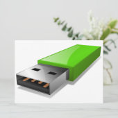 Uitnodigingen voor USB-flashstations (Staand voorkant)