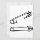 Uitnodigingen voor veiligheidsspelden (Voorkant)