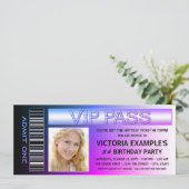 Uitnodigingen voor verjaardagsfeestjes (Staand voorkant)