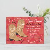 Uitnodigingen voor verjaardagsfeestjes (Staand voorkant)