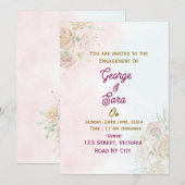 Uitnodigingen voor verloving (Voorkant / Achterkant)