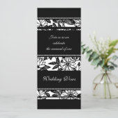 Uitnodigingen voor vernieuwing van het zwarte en w (Staand voorkant)