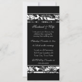 Uitnodigingen voor vernieuwing van het zwarte en w (Achterkant)