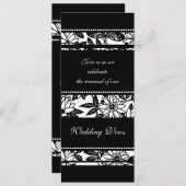 Uitnodigingen voor vernieuwing van het zwarte en w (Voorkant / Achterkant)