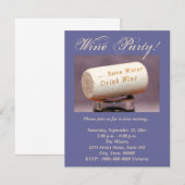 Uitnodigingen voor wijnkurk (Voorkant / Achterkant)