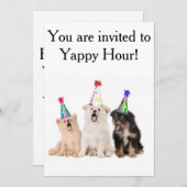Uitnodigingen Yappy Hour (Voorkant / Achterkant)