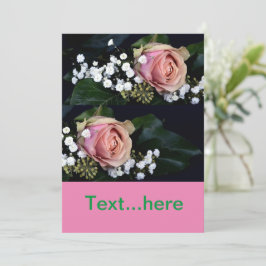 Uitnodigingkaart Huwelijk Sjabloon Kaart