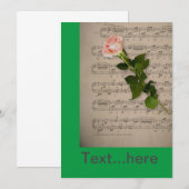 Uitnodigingkaart Trouwfeest Sjabloon Kaart (Voorkant / Achterkant)