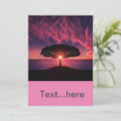 Uitnodigingkaart Trouwfeest Sjabloon Kaart (Staand voorkant)