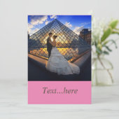 Uitnodigingkaart Trouwfeest Sjabloon Kaart (Staand voorkant)