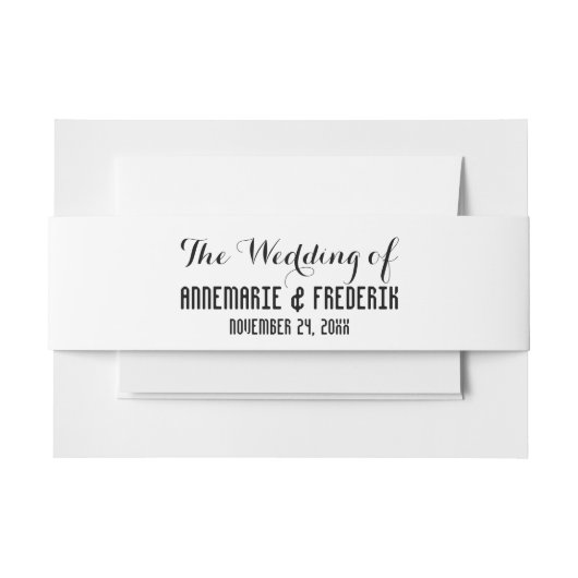 Uitnodigingsbalken Uitnodigingen Wikkel (Voorkant Voorbeeld)