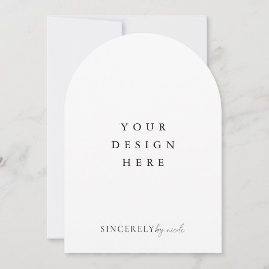 Uitnodigingsboog afdrukken kaart (Voorkant)