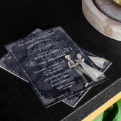 Uitnodigingsbudget voor het halloween Wedding Skel Flyer