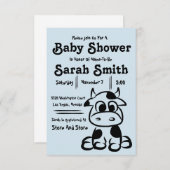 Uitnodigingscode van de baby shower kaart (Voorkant / Achterkant)