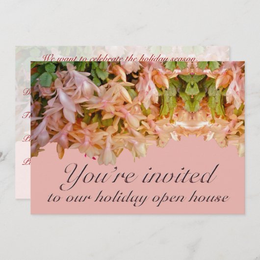 Uitnodigingsfeestdag Eerste Kerstdagen Kaart (Voorkant / Achterkant)